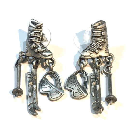 Best Gift Earrings Jewelry for Ski Lovers - Picture 1 of 4